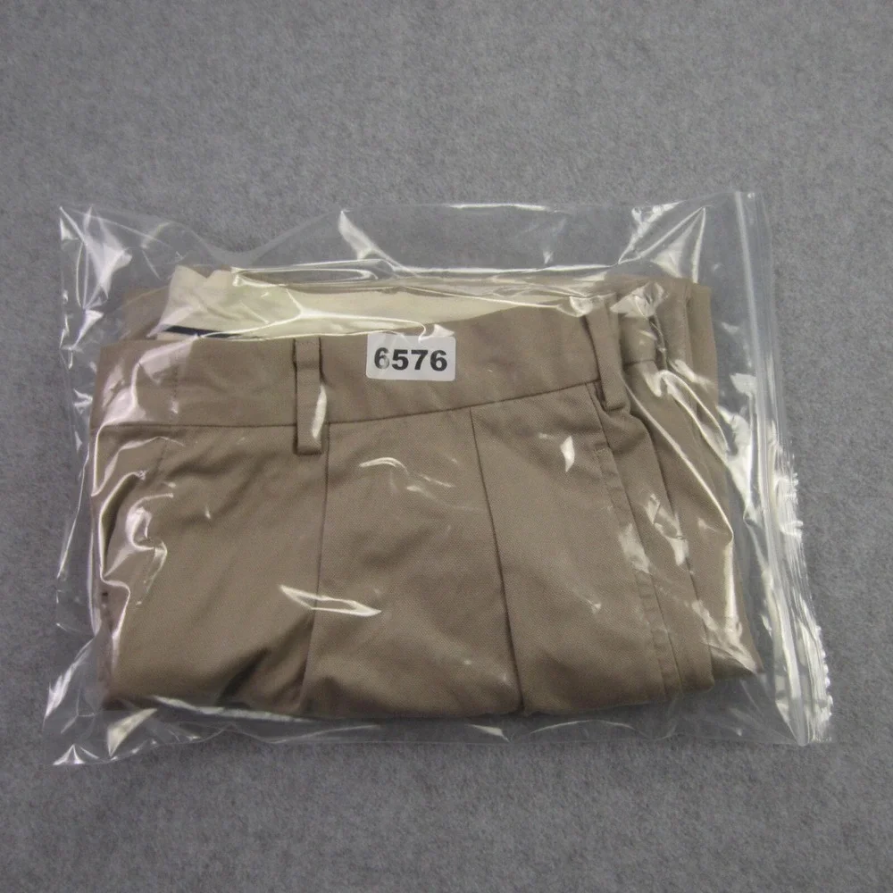 VTG Polo Golf Ralph Lauren Shorts Mens 36 Tan Pleated Chino Khaki Classic Fit‎